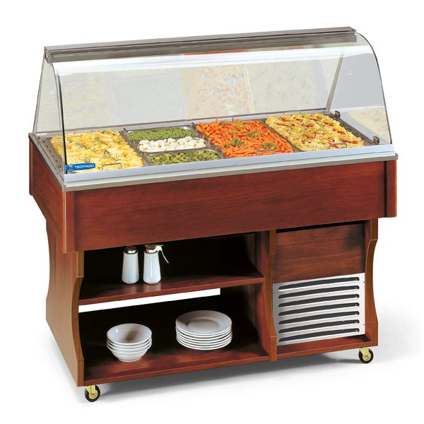 Isola Buffett espositore caldo bagnomaria Modello MULTISERVICE 6 BM Potenza W 3300