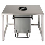 Contenitore mobile a pedale inox - Pattumiera MDL apertura centrale Modello SBARAZZINO 790680