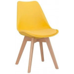 Sedia da interno TESR Struttura in legno Scocca in polipropilene Cuscino in ecopelle Modello 1193-PW72