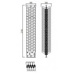 Espositore per bottiglie di vino bollicine/champagnotta design verticale a torre Capacità bottiglie 136 colore trasparente Modello TOWER BOLLICINE
