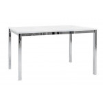 Tavolo da interno TESR Struttura in metallo cromato Piano in MDF Modello 509-TB015