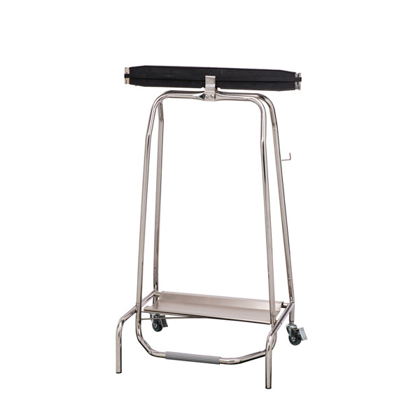 Portasacco mobile acciaio inox a chiusura ermetica MDL Vassoio inferiore per reggere sacchi da 110 lt Modello CONTICLAP