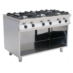 Cucina a gas 6 Fuochi CI Modello RisCu026 Potenza Gas 28,5 kW