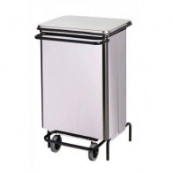 Contenitore mobile a pedale inox - Pattumiera MDL Apertura a libro Modello FRONTINOX