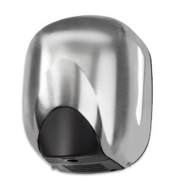 Asciugamani elettrico in alluminio satinato a Fotocellula MDL alte prestazioni cono senza resistenza Potenza 1100W Modello 704362