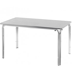 Tavolo da esterno TESR Struttuta in alluminio, piano in acciaio inox Modello 717-MTA013EK