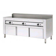 Cuocipiada a gas PL Modello CP12 Su vano con ante Piana al cromo Su vano inox con ante Capacità 12 piadine Piana al cromo 