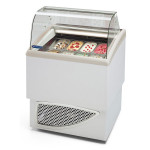 Vetrina Refrigerata per Gelato Modello CARISMA 4+4 Capacità 4+4 Vaschette