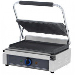 Piastra in ghisa elettrica Scaldapanini singola CSA Piano di cottura rigato Coperchio Rigato Modello MR-BS