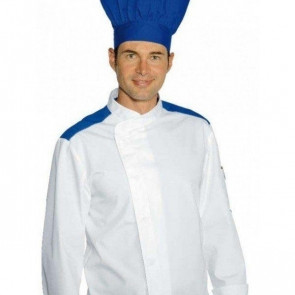 Giacca cuoco Malaga Extra Light IC 65% poliestere e 35% cotone Disponibile in diverse taglie Modello 059906