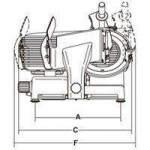Affettatrice a gravità Automatica Modello PALLADIO 330 AUT. TOP