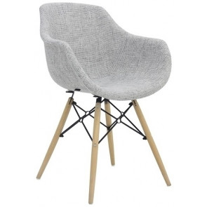 Poltrona da interno TESR Struttura in legno e metallo Rivestimento in tessuto Modello 1185-PW07