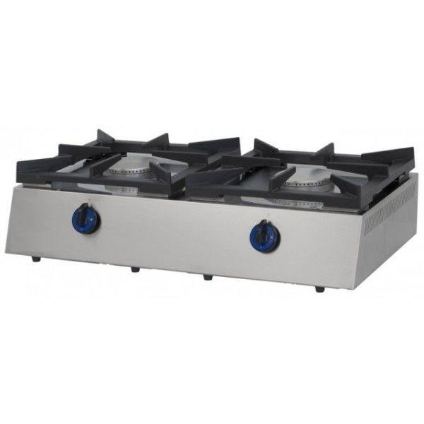 Piano di cottura a Gas CSA Modello PCG2 due piastre Superficie piastra: 360 X 360