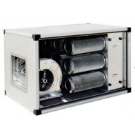 Gruppo filtrante con motore diretto parete Modello GFP14 Pannelli in lamiera plastificata Portata 1450 m³/h Potenza 3,6A