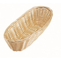 Cestino per pane ovale in Rattan Dimensioni mm. L 230 x P 100 x 60 h Modello 2857