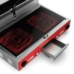 Piastra in vetroceramica Modello PD VC Piano di cotturaRigato-Rigato Potenza watt 3200