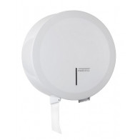 Dispenser di carta igienica MDC Acciaio Bianco a rotolone minijumbo in acciaio antivandalico Anima rotolo: 56 mm Modello PR2787