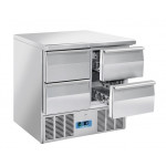 Saladette Refrigerata GN1/1 con top inox Modello CRD94A Refrigerazione statica