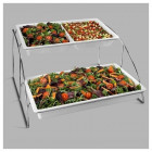 Espositore per bacinelle GN 1/1 (contenitori non inclusi) Dimensioni cm. L 56,5 x P 52,5 x 32,5 h Modello MPESP11