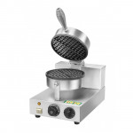 Piastra per Waffel singola in acciaio inox Modello WM1 FORMA: n.1 Waffel a cerchio Ø cm 18,5 Potenza 1000 W
