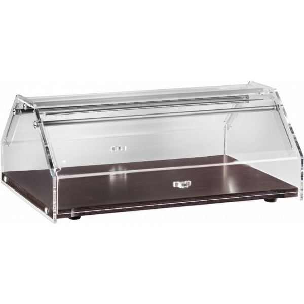 Espositore/Vetrina da banco neutra da banco porta Brioches Modello VL4749W Ante apribili su 2 lati