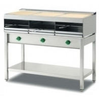 Salamandra a gas TRIPLA PL Modello S4/18 Dimensioni Griglia: 3x60x40cm 