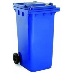 Bidone per rifiuti da esterno in polietilene ad alta densita HDPE con protezione anti UV MDL Colore BLU Modello 766622