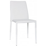 Sedia impilabile da interno TESR Struttura in metallo Rivestimento in ecopelle Modello 949-F400