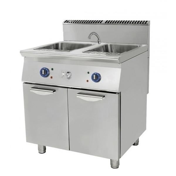 Cuocipasta a gas Csa 2 vasche su vano armadiato Modello 7CP2G