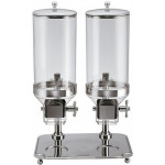 Distributore Cereali Modello DC10302 doppio contenitori trasparenti doppio