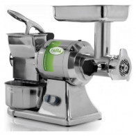 Tritacarne grattugia Modello Tritacarne TG12 in lega d'alluminio pressofuso Bocca tritacarne Ø 70 mm Bocca grattugia:140x80 mm Produzione oraria tritacarne 200 Kg Produzione oraria grattugia: 50 Kg