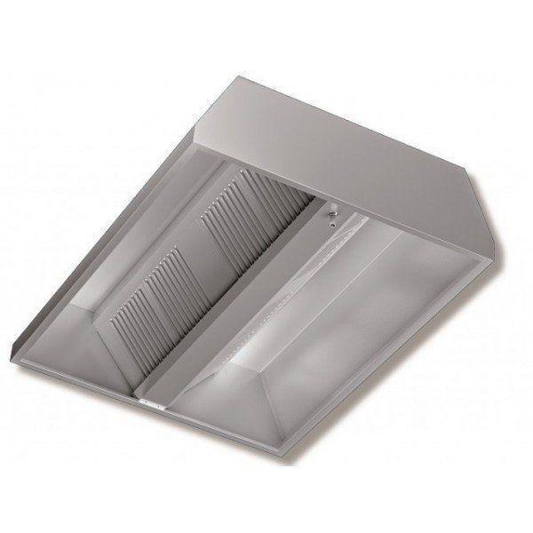 Cappa centrale in Acciaio Inox Aisi 430 satinata scotch-brite RP Modello DSC15/24