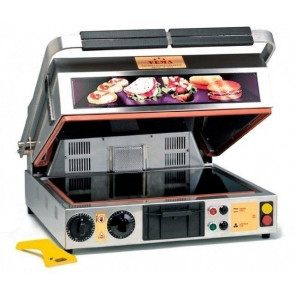 Piastra  in vetroceramica con coperchio rigato Vema Modello PF 2095 Rigata