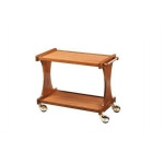 Carrello di servizio in legno Wengè Modello CL2000W due piani