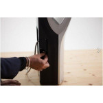 Asciugamani elettrico MDC Bianco di nuova generazione superveloce e superpotente a lama d'aria in ABS, privo di resistenza per risparmio energetico e con dispositivo raccolta gocce d'acqua e filtro Hepa Modello M14A