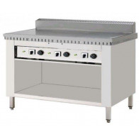 Cuocipiada Elettrico PL Modello CPE8 su vano a giorno Piana in acciaio inox su vano inox a giorno Capacità 8 piadine Piana in acciaio inox 