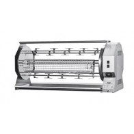 Girarrosto a Legna Planetario ENG Modello CAMINO42P da Incasso Capacità N. 42 Polli N. 2 motori Dischi planetari inox N. 6 aste con forchette cm 111,5