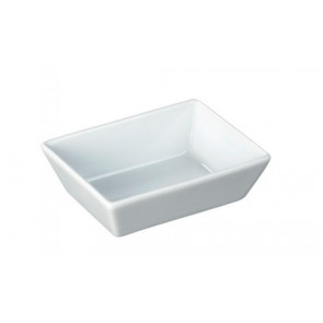 Piatto in porcellana Dimensioni cm 15 x 10 x 2,5 h Confezione da 3 pezzi Modello 82117101