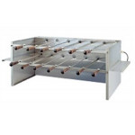 Girarrosto \ Churrasco a Carbonella Motorizzato ENG Modello ChurrascoM13 2 piani N. 13 Spade assortite in acciaio inox cm 50