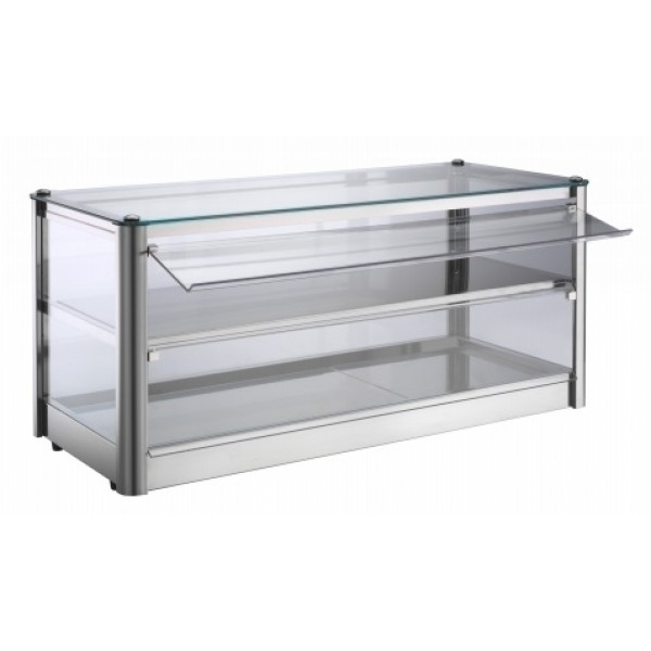 Vetrina espositore da banco Calda TP in lamiera di acciaio inox Potenza 800 W Modello KB82R