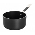 Casseruola alta in Alluminio antiaderente con un manico Per cucine ad induzione Spessore 5 cm  Dimensioni ø cm. 24 x 14h Superficie induzione  ø cm. 18 Capacità lt. 5,6 Modello 840-424