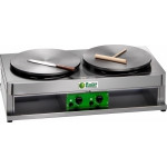 CREPIERA GAS Modello CR400G2 Numero 2 Piani cottura Ø 400 mm ciascuno Potenza 7200 Kcal/h