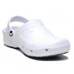 Zoccolo antiscivolo bianco Thor Ultralight con tallone e punta rinforzati Modello SUE090