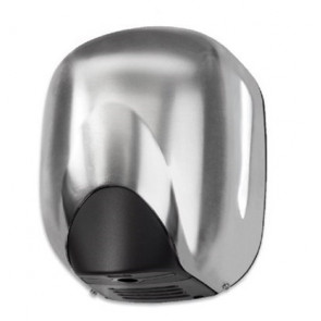 Asciugamani elettrico in alluminio satinato a Fotocellula MDL alte prestazioni cono senza resistenza Potenza 1100W Modello 704362