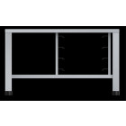 Tavolo fisso in aisi 430 con supporti universali Modello ETS1111 Capacità: 4 teglie 1/1 GN, vassoi e griglie 600x400mm LxPxH 9930x790x541 mm Per EKF 1111 ed EKF 1064 (in tutte le versioni)
