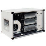 Gruppo filtrante con motore diretto parete Modello GFP27 Pannelli in lamiera plastificata Portata 2600 m³/h Potenza 3,6A