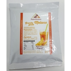 Preparato in polvere già zuccherato per GRANITA AL GUSTO MELONE Buste da gr 630 in cartoni da 25 buste Modello 515