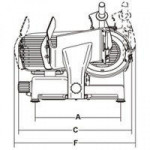 Affettatrice a gravità Modello CANOVA 300 TOP