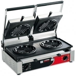 Piastra Waffel elettrica Modello PD WAFER Doppia Potenza watt 3000