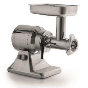 Tritacarne elettrico Modello TSK12 Bocca: &Oslash; 70 mm Produzione oraria: 200 kg Gruppo macinazione: Acciaio Inox